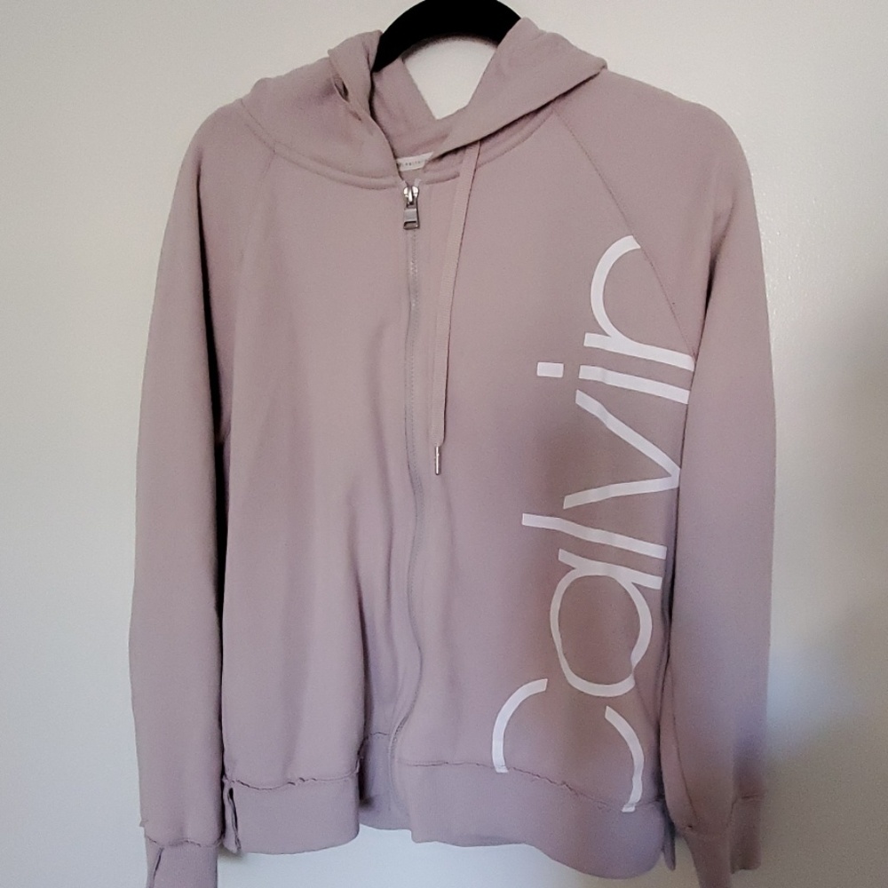 Calvin Klein zip up fleece hoodie